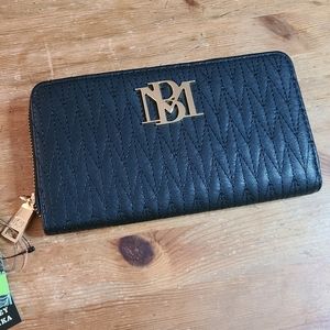 Badgley Mischka Long Wallet with Letter Logo